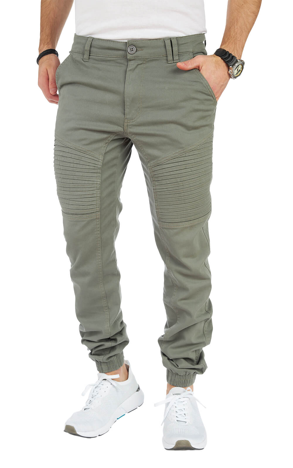 STYLEKO Cargo-Freizeithose Slim fit mit Gürtelschlaufen
