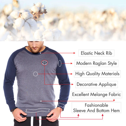 Styleko Herren Rundhalsausschnitt Winter Pullover