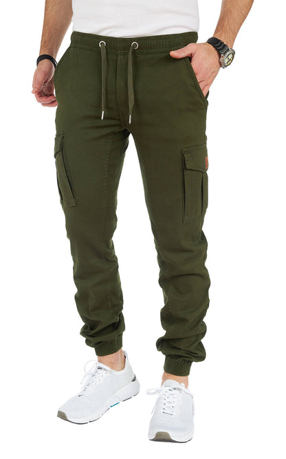STYLEKO Cargohose Elastischer Hosenband