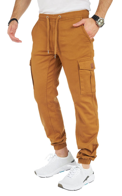 STYLEKO Cargohose Elastischer Hosenband