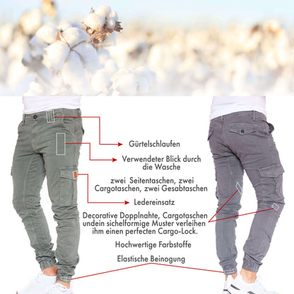 STYLEKO Cargohose Gürtelschlaufen