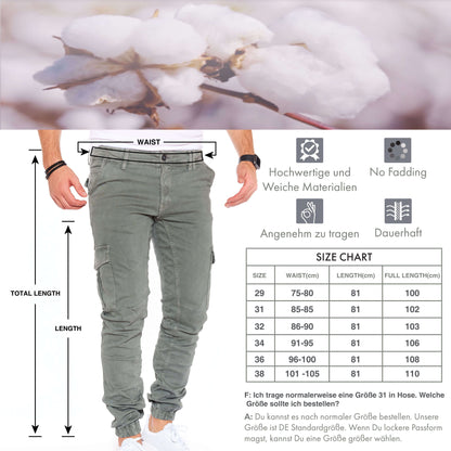 STYLEKO Cargohose Gürtelschlaufen