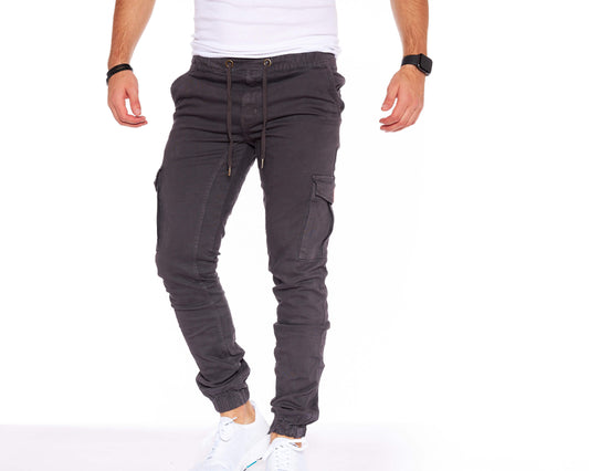 STYLEKO Cargohose Elastischer Hosenband