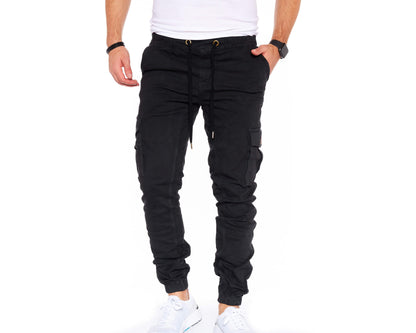 STYLEKO Cargohose Elastischer Hosenband