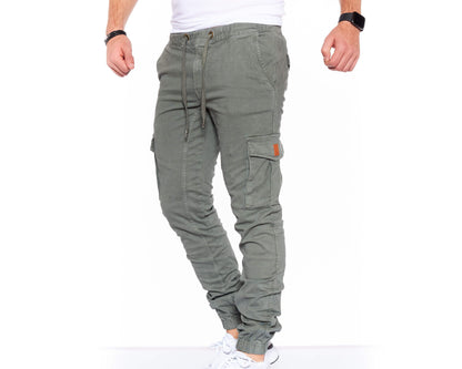 STYLEKO Cargohose Elastischer Hosenband