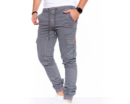 STYLEKO Cargohose Elastischer Hosenband
